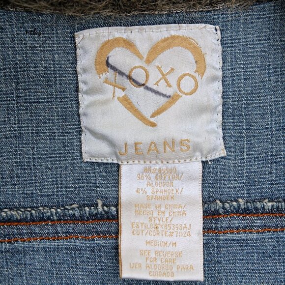 XOXO Denim Faux Fur  Cropped Jacket - Picture 10 of 10